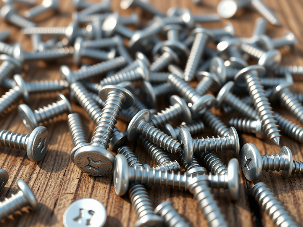 Deck screws grouped for quantity planning
