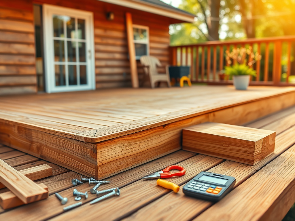 A step-by-step deck building process