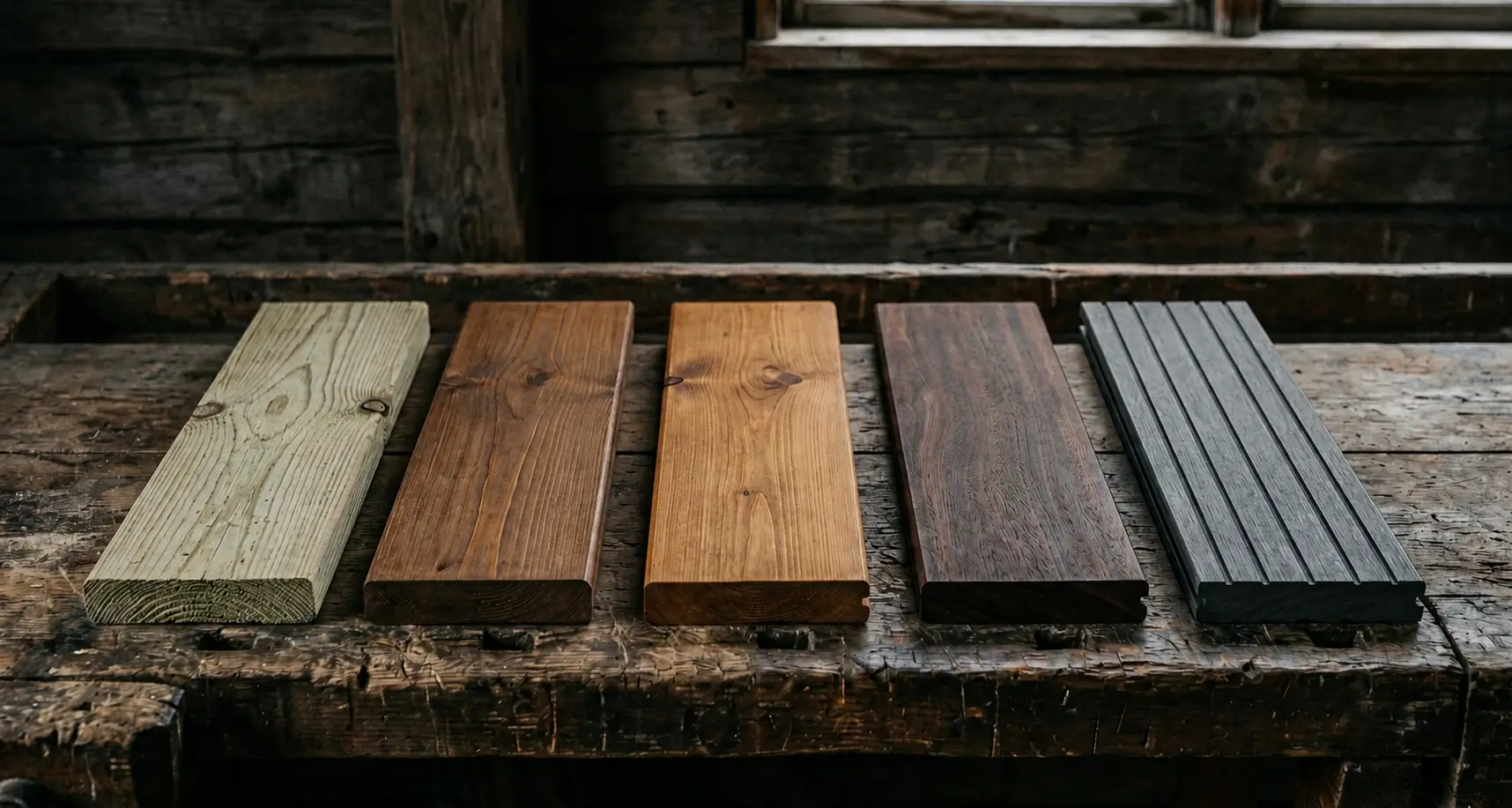 A comparison of deck board material options